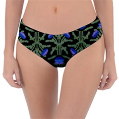 Pattern Thistle Structure Texture Reversible Classic Bikini Bottoms by Pakrebo