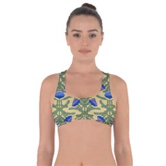 Pattern Thistle Structure Texture Got No Strings Sports Bra by Pakrebo