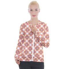 Pattern Flowers Flower Pattern Casual Zip Up Jacket