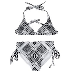 Pattern Tile Repeating Geometric Kids  Classic Bikini Set by Pakrebo