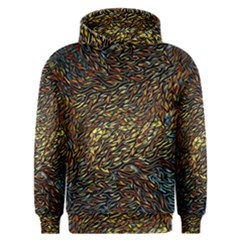 Flames Pattern Texture Gold Men s Overhead Hoodie by Pakrebo