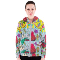 Supersonic Key West Gypsy Blast Women s Zipper Hoodie by chellerayartisans