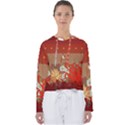 Abstract Flower Women s Slouchy Sweat View1