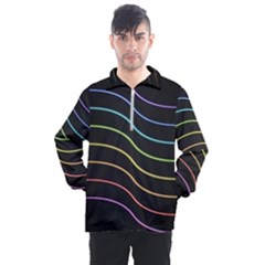 Wallpaper Background Colors Neon Men s Half Zip Pullover by Bajindul