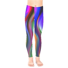 Lines Swinging Plasma Cross Kids  Legging by Bajindul