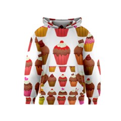 Chocolate Cake Muffin Kids  Pullover Hoodie by Bajindul