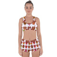 Chocolate Cake Muffin Racerback Boyleg Bikini Set by Bajindul