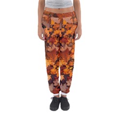 Fall Foliage Autumn Leaves October Women s Jogger Sweatpants by Pakrebo