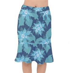 Graphic Design Wallpaper Abstract Short Mermaid Skirt by Pakrebo