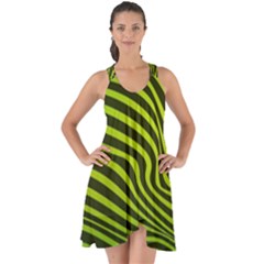 Wave Green Show Some Back Chiffon Dress