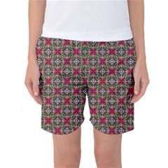 Decorative Flower Women s Basketball Shorts by Bajindul