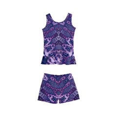 Purple Love Kids  Boyleg Swimsuit by KirstenStar