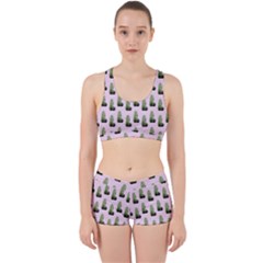 Cactus Pink Pattern Work It Out Gym Set by snowwhitegirl