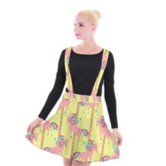 Unicorn Carousel Suspender Skater Skirt by VeataAtticus