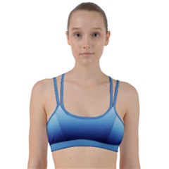 Blue Ombre Line Them Up Sports Bra by VeataAtticus