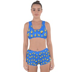 Emojis Hands Fingers Racerback Boyleg Bikini Set by Bajindul