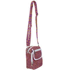 Gold Purple Abstract Background Shoulder Strap Belt Bag