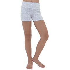 Binary Background Kids  Lightweight Velour Yoga Shorts by Bajindul