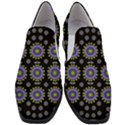 Lilies And Decorative Stars Of Freedom Women Slip On Heel Loafers View1