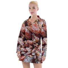 Dates Fruit Sweet Dry Food Women s Long Sleeve Casual Dress