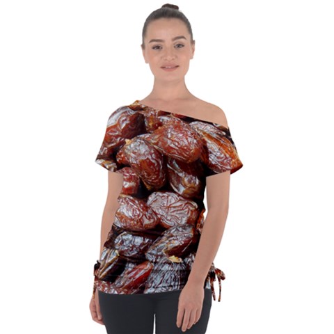 Dates Fruit Sweet Dry Food Tie-up Tee by Pakrebo