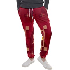 Background Objects Stylized Men s Jogger Sweatpants