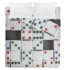 Dominos Dots Fun Duvet Cover Double Side (queen Size) by Pakrebo