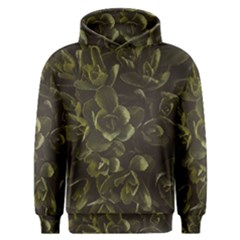 Green Leafy Plant Men s Overhead Hoodie by Pakrebo