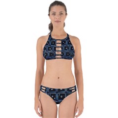 Contemporary Electronics Graphic Modern Perfectly Cut Out Bikini Set by Pakrebo