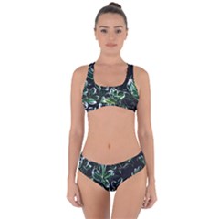 Beautiful Botanical Bright Criss Cross Bikini Set by Pakrebo