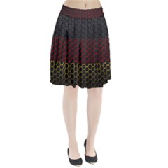 Germany Flag Hexagon Pleated Skirt