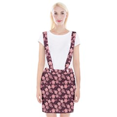 Cherry Blossoms Japanese Braces Suspender Skirt