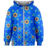 Pattern Backgrounds Blue Star Kids  Zipper Hoodie Without Drawstring