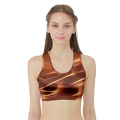 Light Rays Aurora Sports Bra With Border