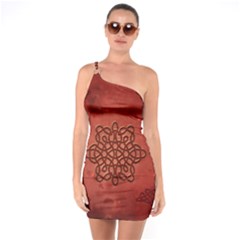 Elegant Decorative Celtic Knot One Soulder Bodycon Dress by FantasyWorld7