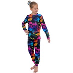 Tie Dye Rainbow Galaxy Kids  Long Sleeve Set  by KirstenStar