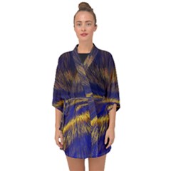 Bomb Background Pattern Explode Half Sleeve Chiffon Kimono