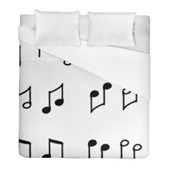 Piano Notes Music Duvet Cover (full/ Double Size)