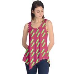 Ice Freeze Pink Pattern Sleeveless Tunic