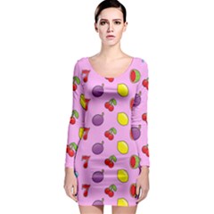 Slot Machine Wallpaper Long Sleeve Bodycon Dress by HermanTelo