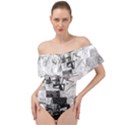 Broken Tree Generative Art Justifyyourlove Off Shoulder Velour Bodysuit  View1