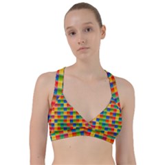 Background Colorful Abstract Sweetheart Sports Bra