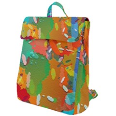 Background Colorful Abstract Flap Top Backpack by Simbadda