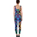 Pattern Background Bright Blue One Piece Catsuit View2