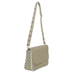 Star Basket Pattern Basket Pattern Shoulder Bag With Back Zipper by Simbadda