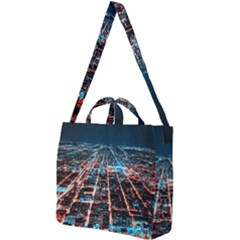 Aerial Shot Of Buildings Square Shoulder Tote Bag