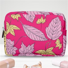 Autumn Dried Leaves Dry Nature Make Up Pouch (medium) by Simbadda