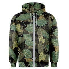 Autumn Fallen Leaves Dried Leaves Men s Zipper Hoodie by Simbadda