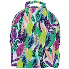 Leaves Drawing Pattern Nature Mini Full Print Backpack by Simbadda