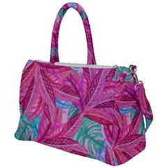 Leaves Tropical Reason Stamping Duffel Travel Bag by Simbadda